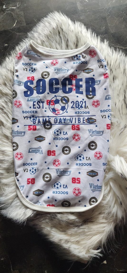 Custom soccer pet shirt