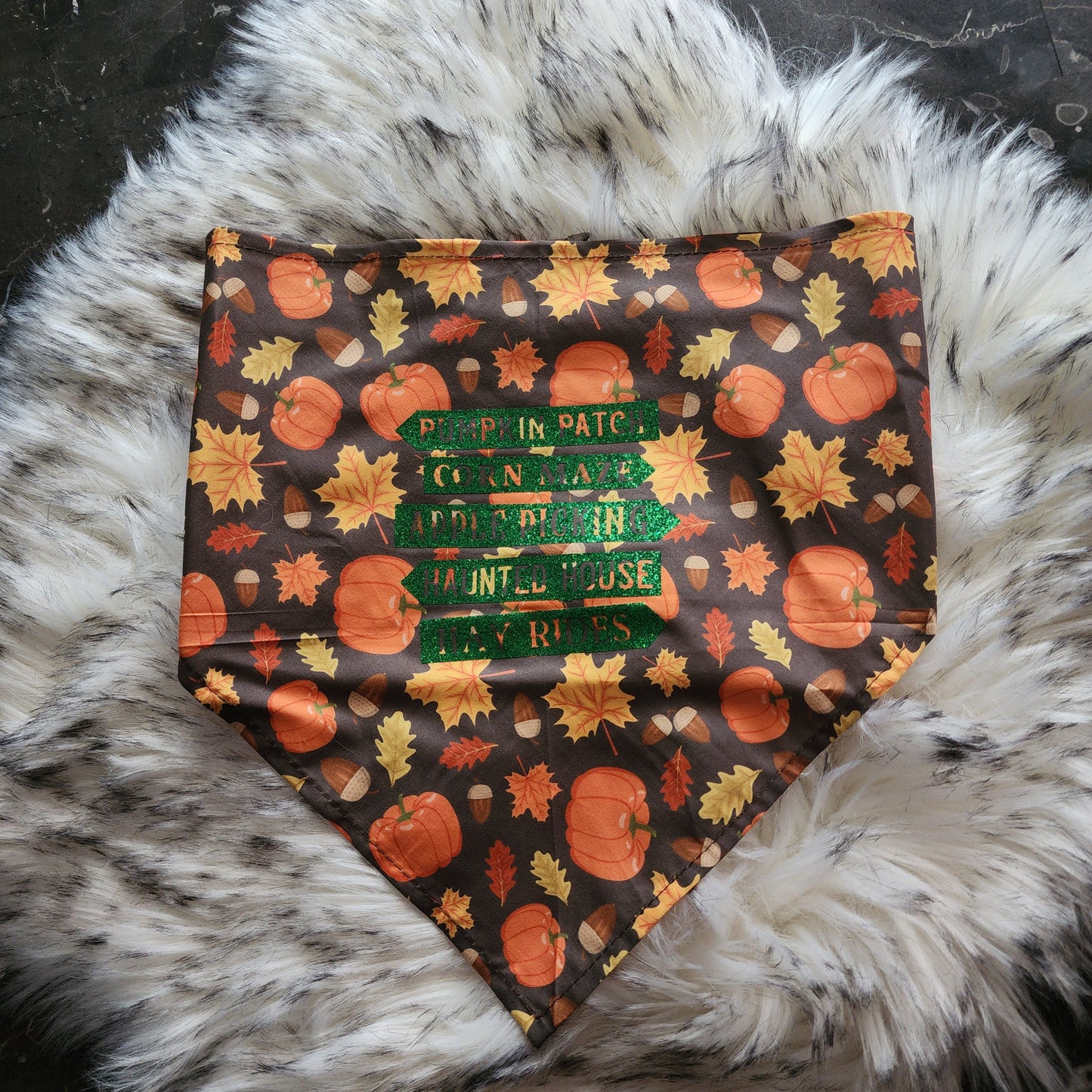 Pumpkin patch pet bandana