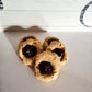 Peanut butter bacon jam thumbprint dog cookies - thumbprint cookies- Gourmet dog treats- Organic dog treats - artisan pet treats