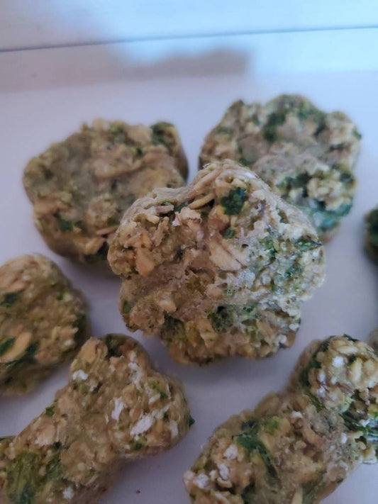 Fresh breath dog treats- Mint and parsley dog treats- Organic dog treats- Artisan dog treats- Gourmet dog treats